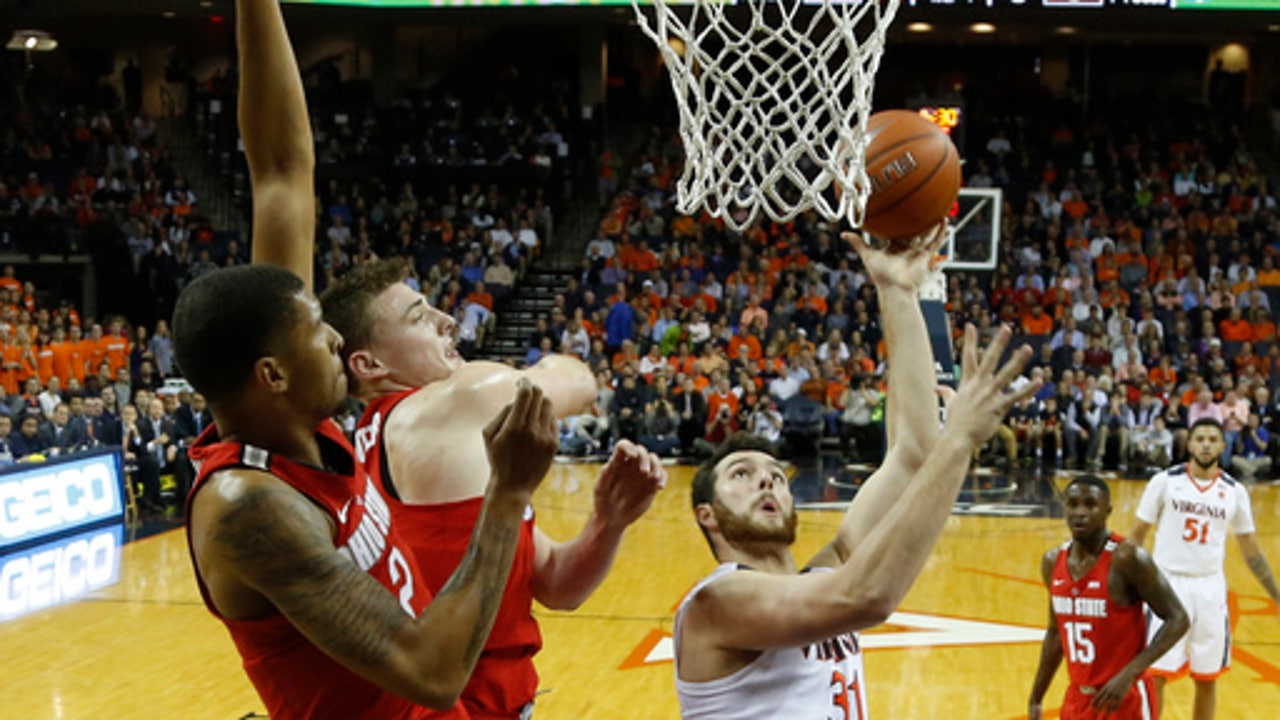 Perrantes leads No. 7 Virginia past Ohio State, 63-61